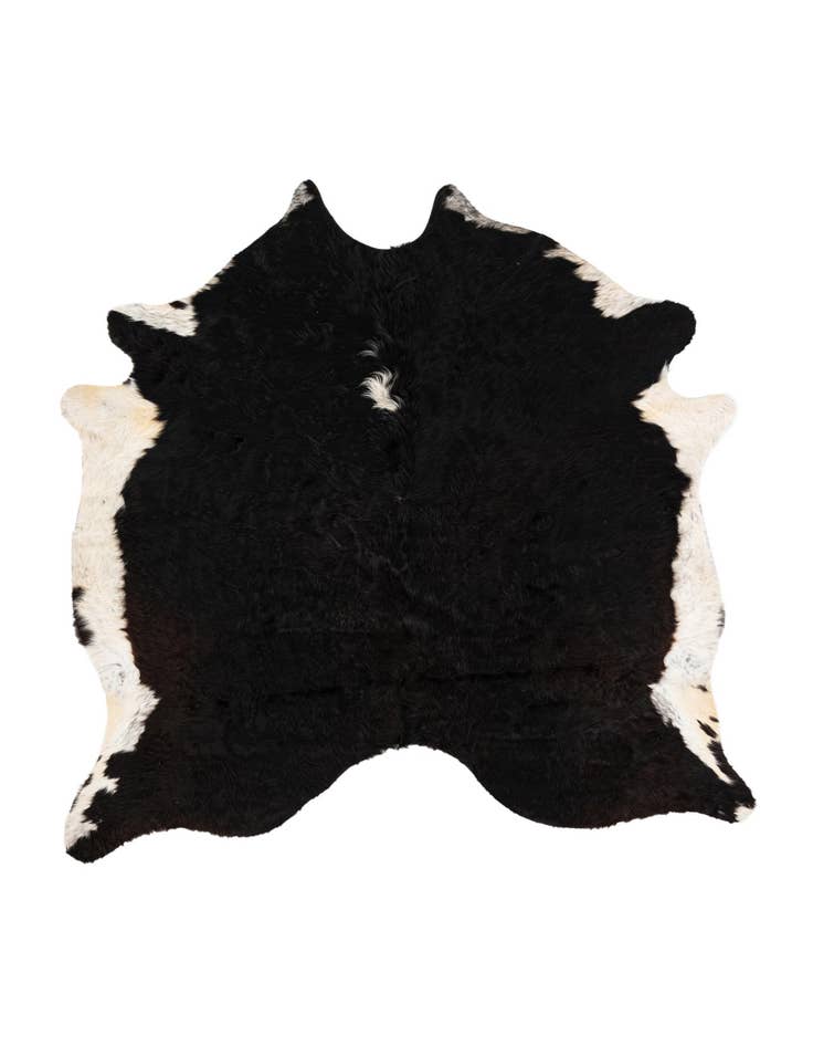 Detail image of 6' 10 x 7' Cowhide Leather Square Rug