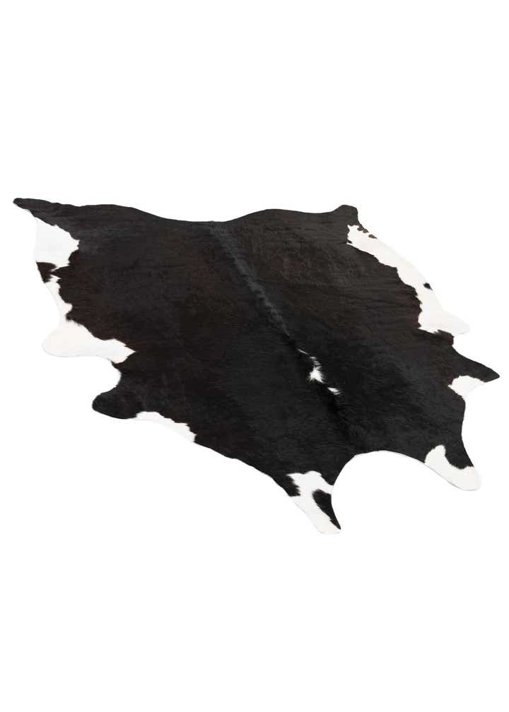 6' 5 x 6' 8 Cowhide Leather Square Rug