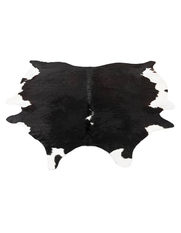 Detail image of 6' 5 x 6' 8 Cowhide Leather Square Rug