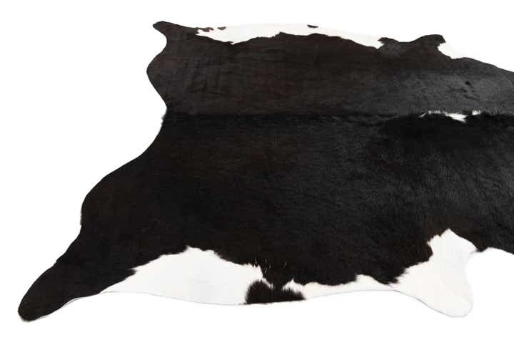 6' 5 x 6' 8 Cowhide Leather Square Rug