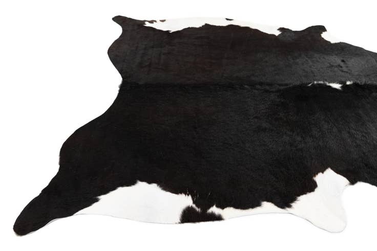 Detail image of 6' 5 x 6' 8 Cowhide Leather Square Rug