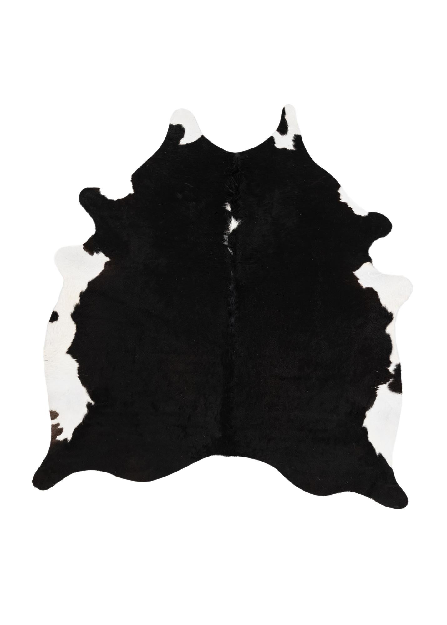 6' 5 x 6' 8 Cowhide Leather Square Rug