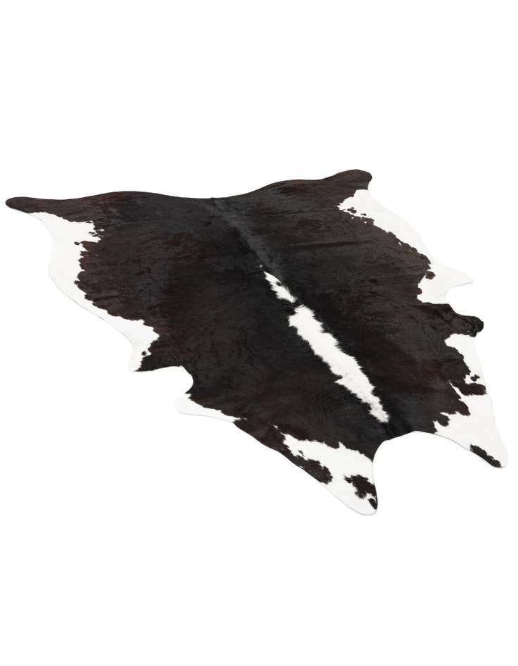 Detail image of 5' 11 x 6' 4 Cowhide Leather Square Rug