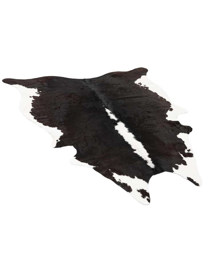 5' 11 x 6' 4 Cowhide Leather Square Rug