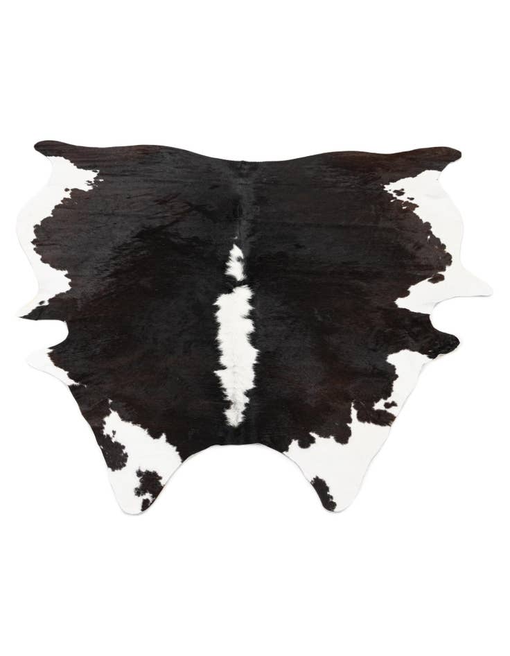 Detail image of 5' 11 x 6' 4 Cowhide Leather Square Rug