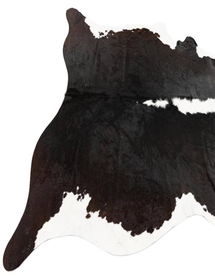 Detail image of 5' 11 x 6' 4 Cowhide Leather Square Rug