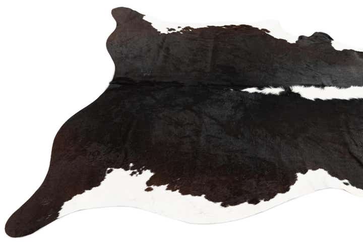 5' 11 x 6' 4 Cowhide Leather Square Rug