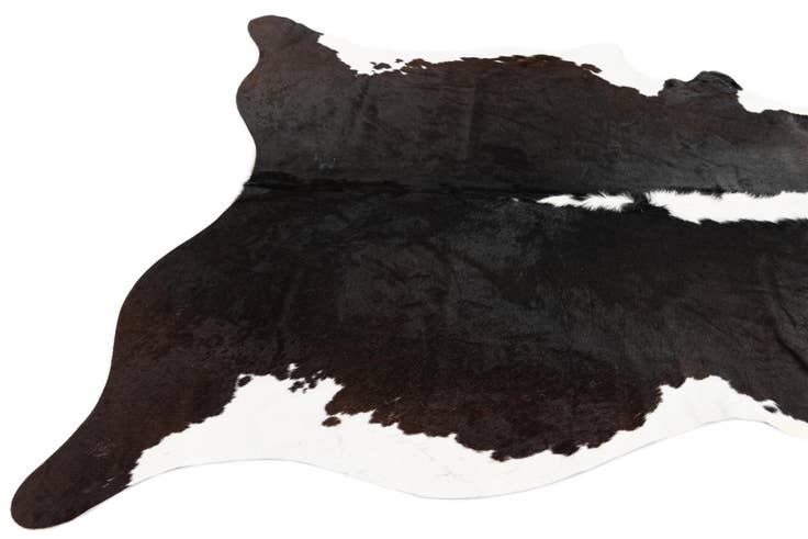 Detail image of 5' 11 x 6' 4 Cowhide Leather Square Rug