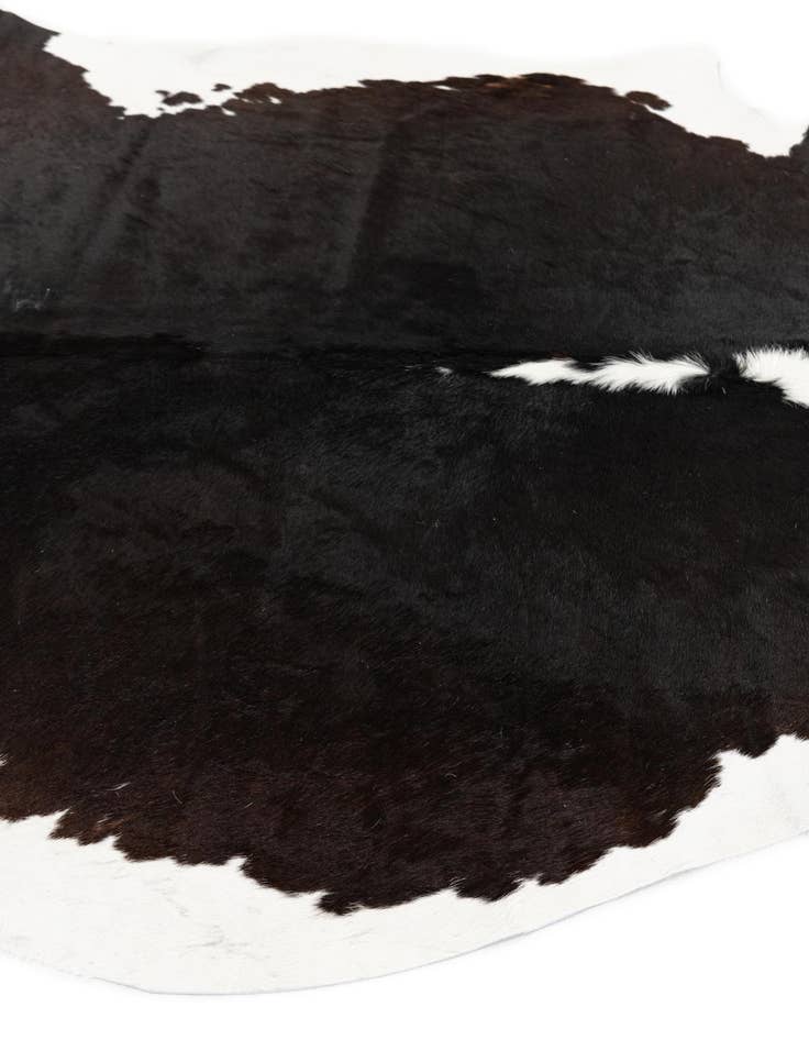 Detail image of 5' 11 x 6' 4 Cowhide Leather Square Rug
