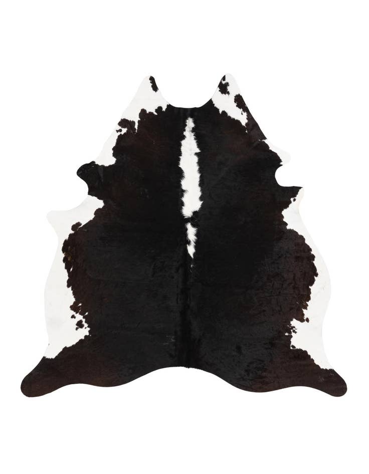 Detail image of 5' 11 x 6' 4 Cowhide Leather Square Rug