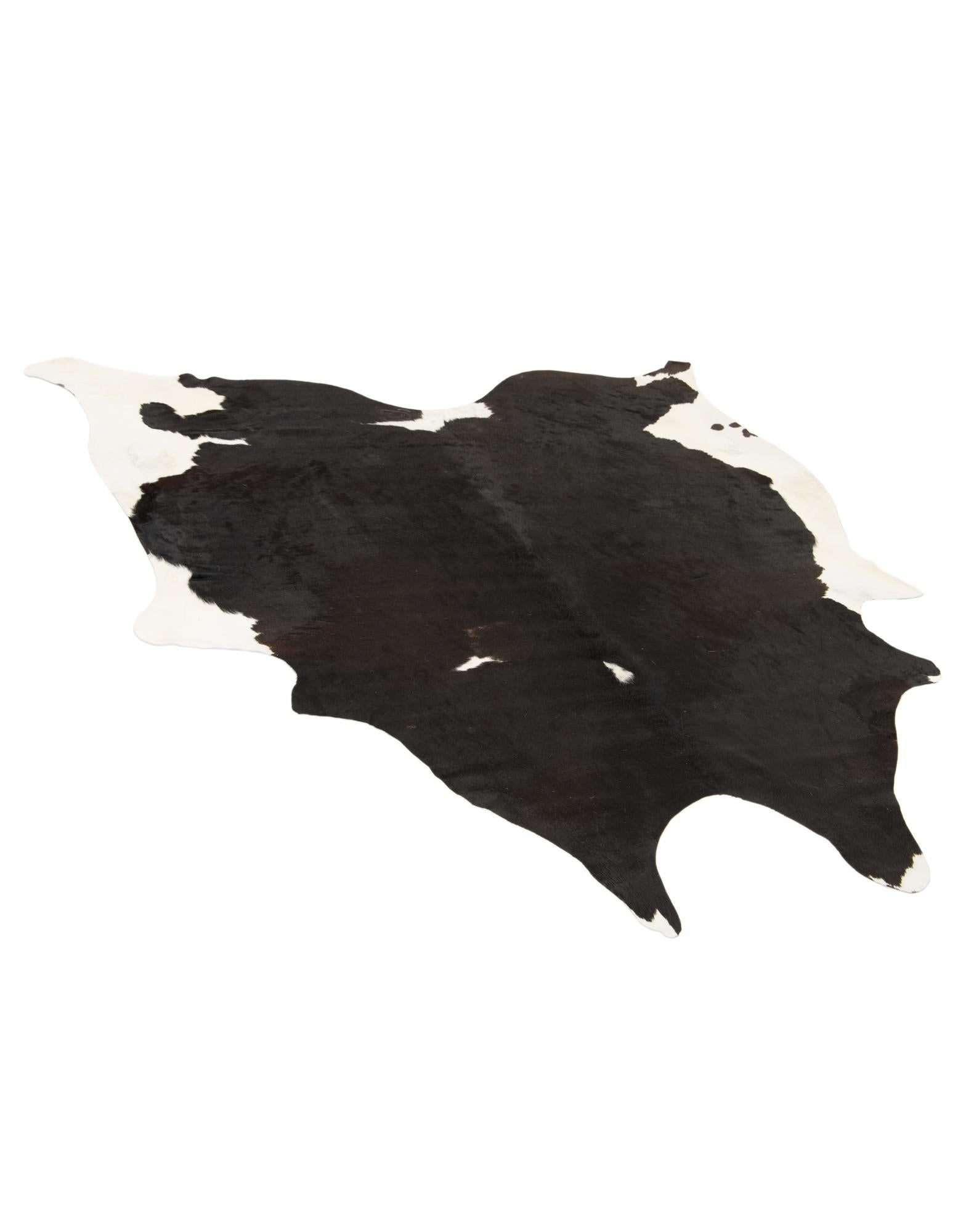 6' 5 x 6' 8 Cowhide Leather Square Rug