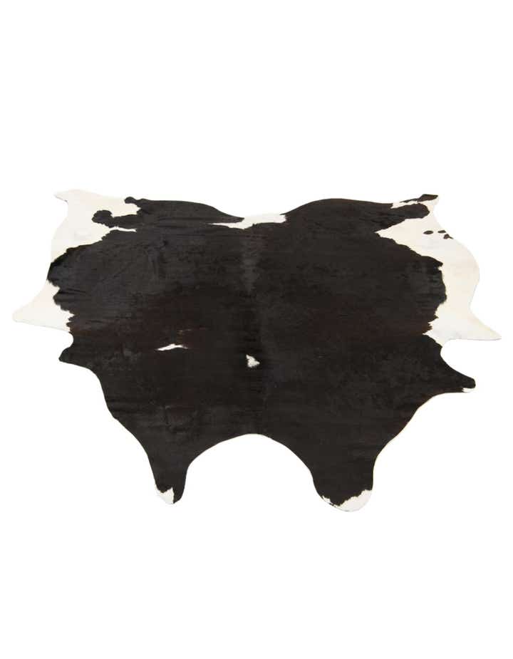 6' 5 x 6' 8 Cowhide Leather Square Rug