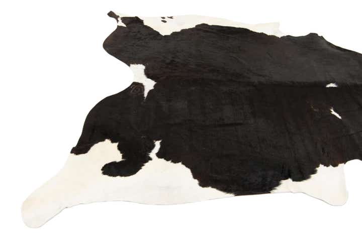 6' 5 x 6' 8 Cowhide Leather Square Rug