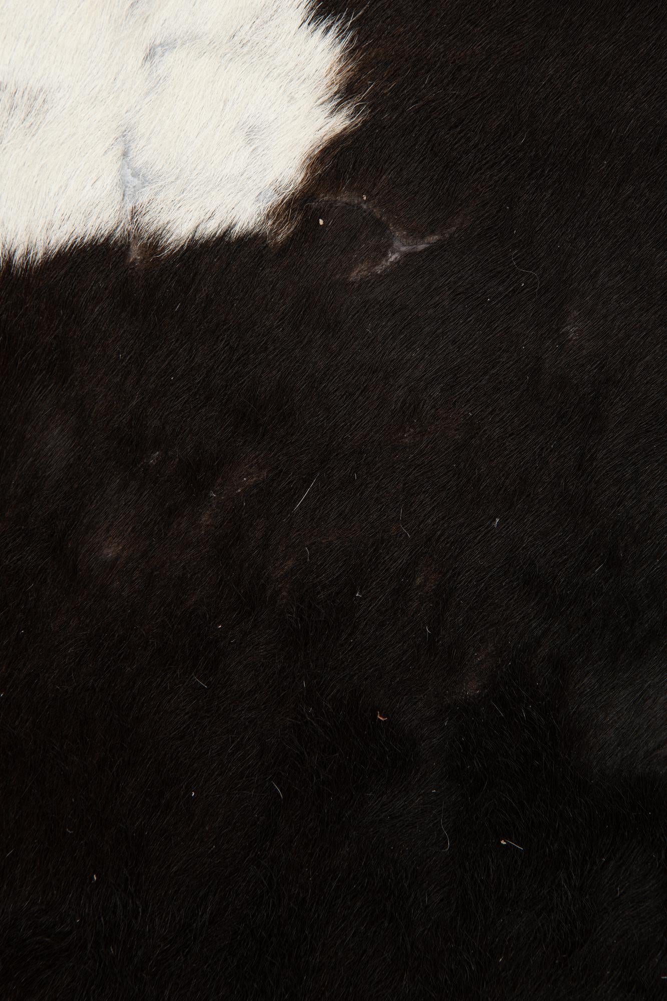 6' 5 x 6' 8 Cowhide Leather Square Rug