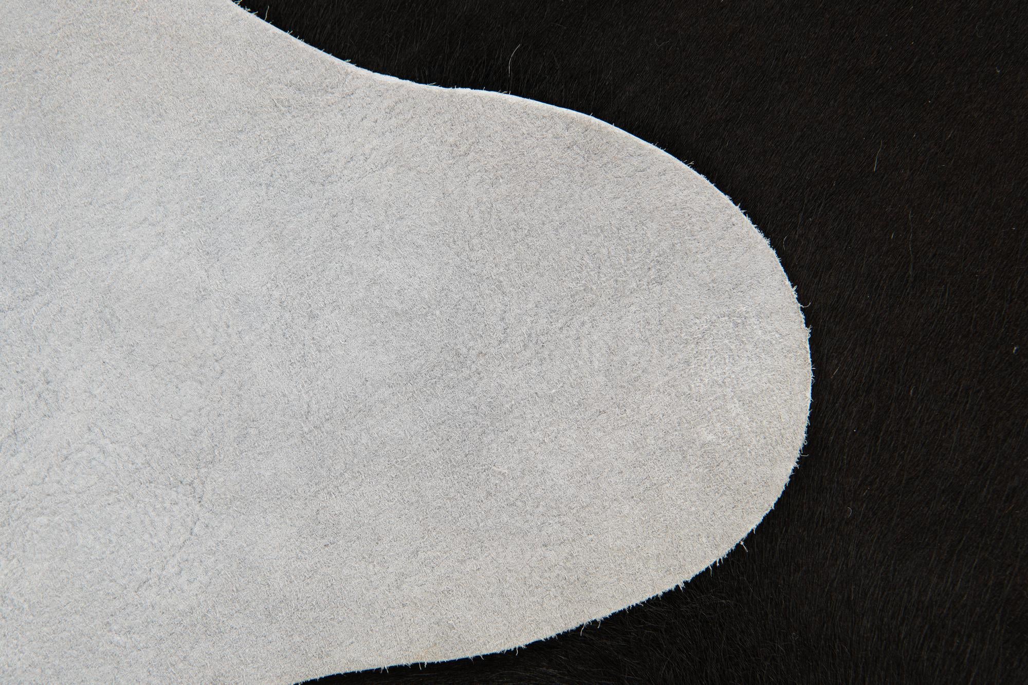6' 5 x 6' 8 Cowhide Leather Square Rug