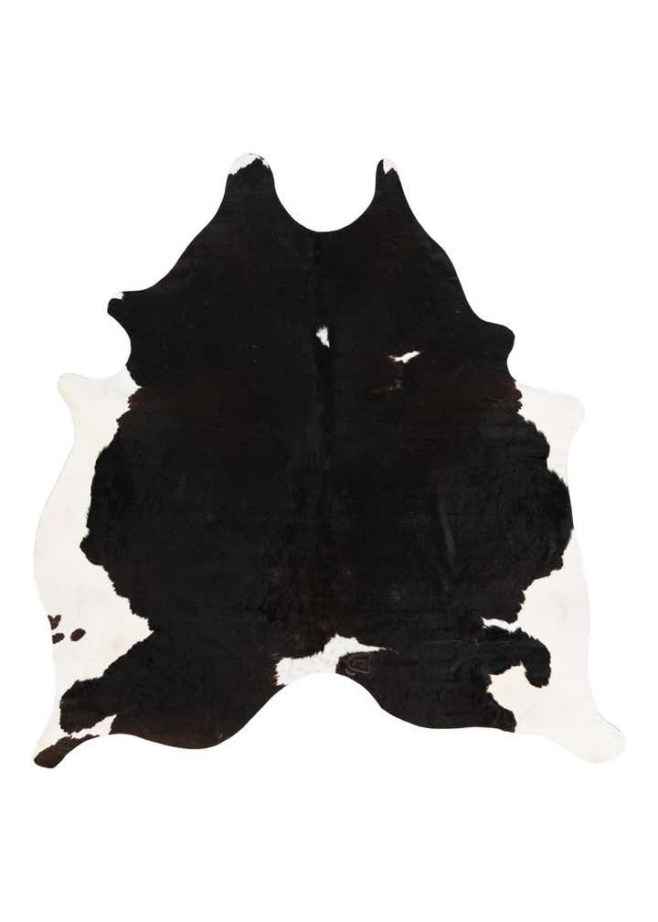 6' 5 x 6' 8 Cowhide Leather Square Rug