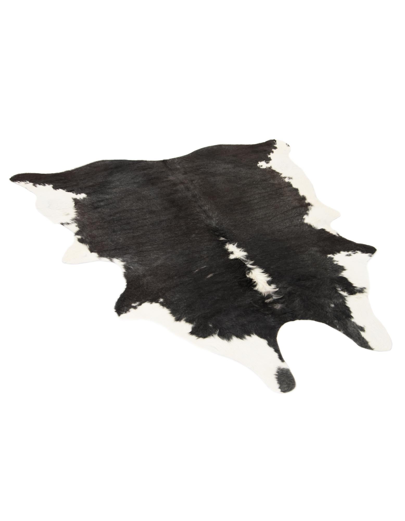 6' 1 x 6' 3 Cowhide Leather Square Rug