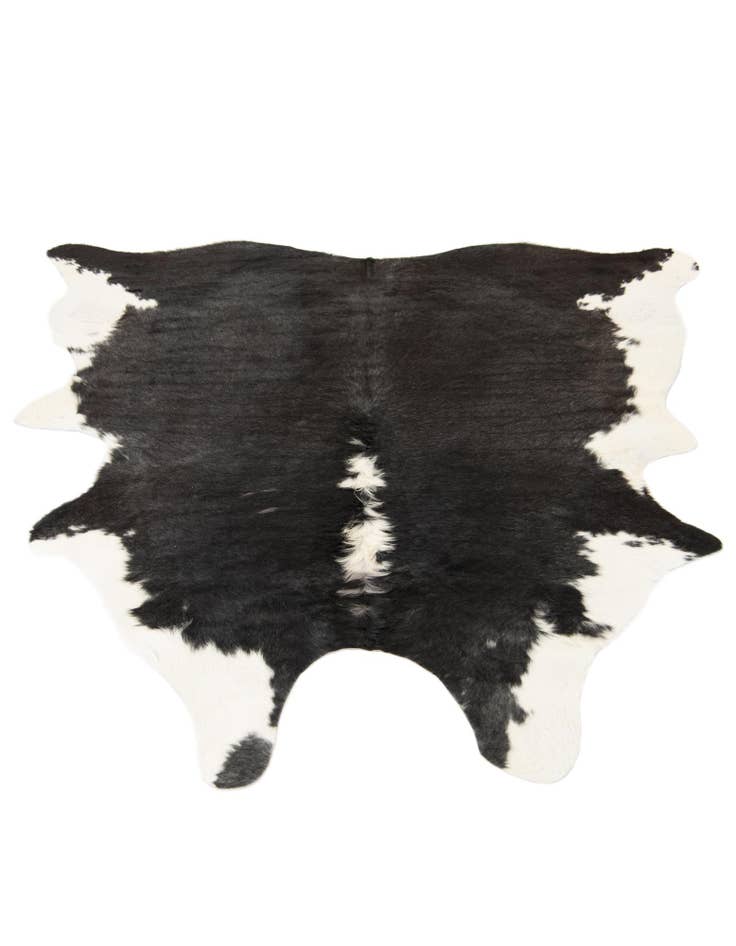 Detail image of 6' 1 x 6' 3 Cowhide Leather Square Rug