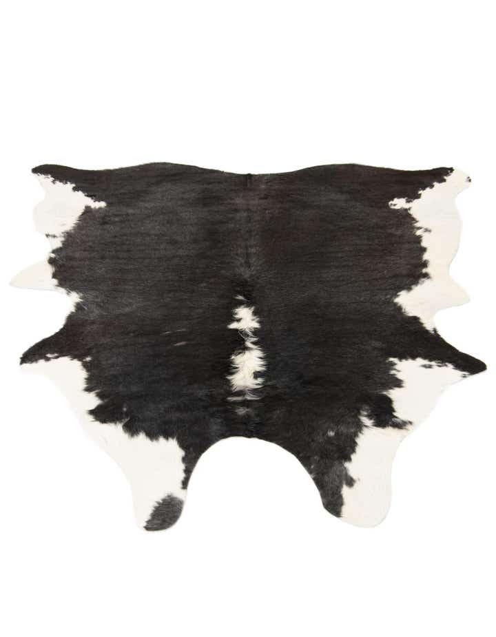6' 1 x 6' 3 Cowhide Leather Square Rug
