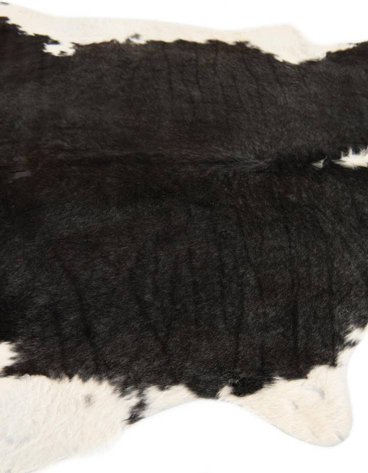 Detail image of 6' 1 x 6' 3 Cowhide Leather Square Rug