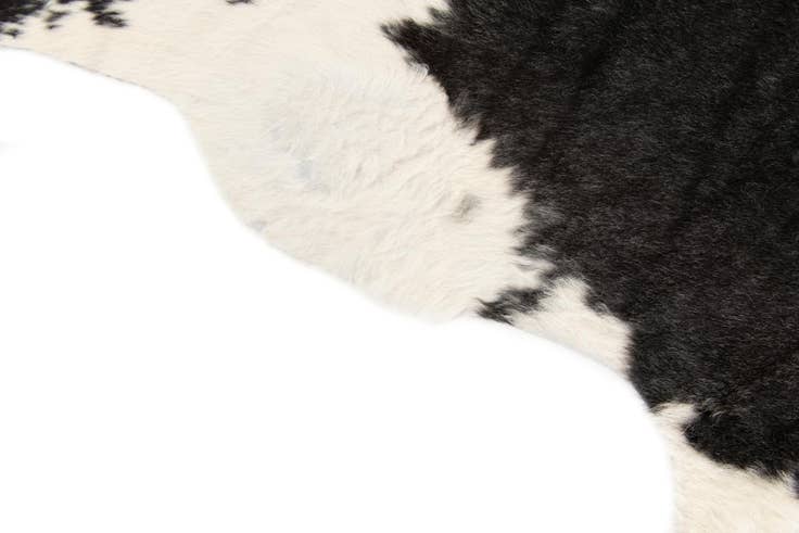 Detail image of 6' 1 x 6' 3 Cowhide Leather Square Rug