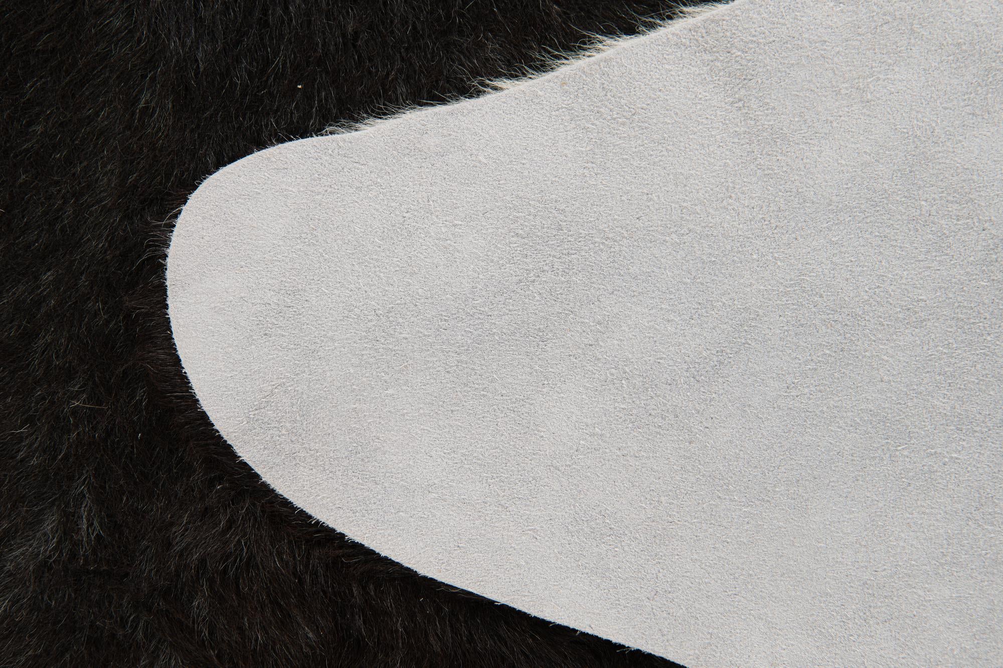 6' 1 x 6' 3 Cowhide Leather Square Rug