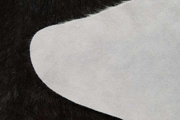 6' 1 x 6' 3 Cowhide Leather Square Rug