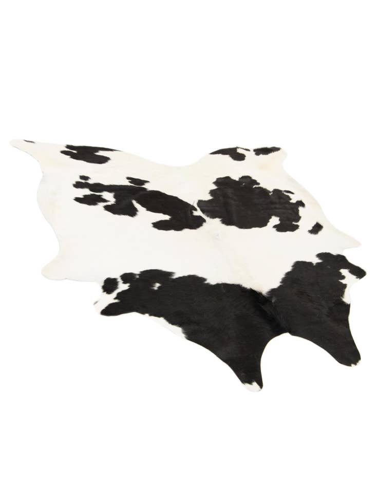 Detail image of 5' 11 x 6' 1 Cowhide Leather Square Rug