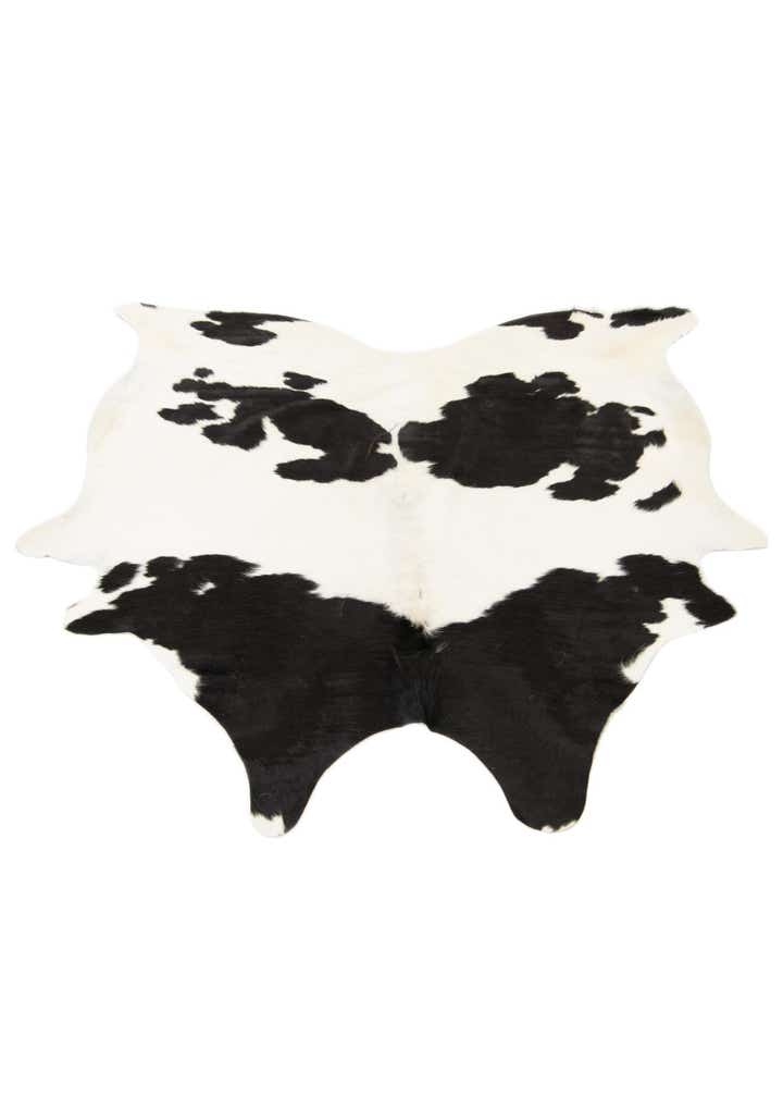 5' 11 x 6' 1 Cowhide Leather Square Rug