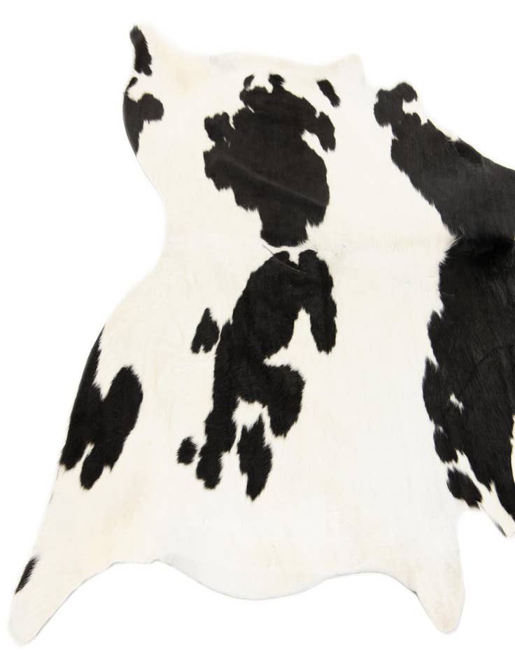 Detail image of 5' 11 x 6' 1 Cowhide Leather Square Rug