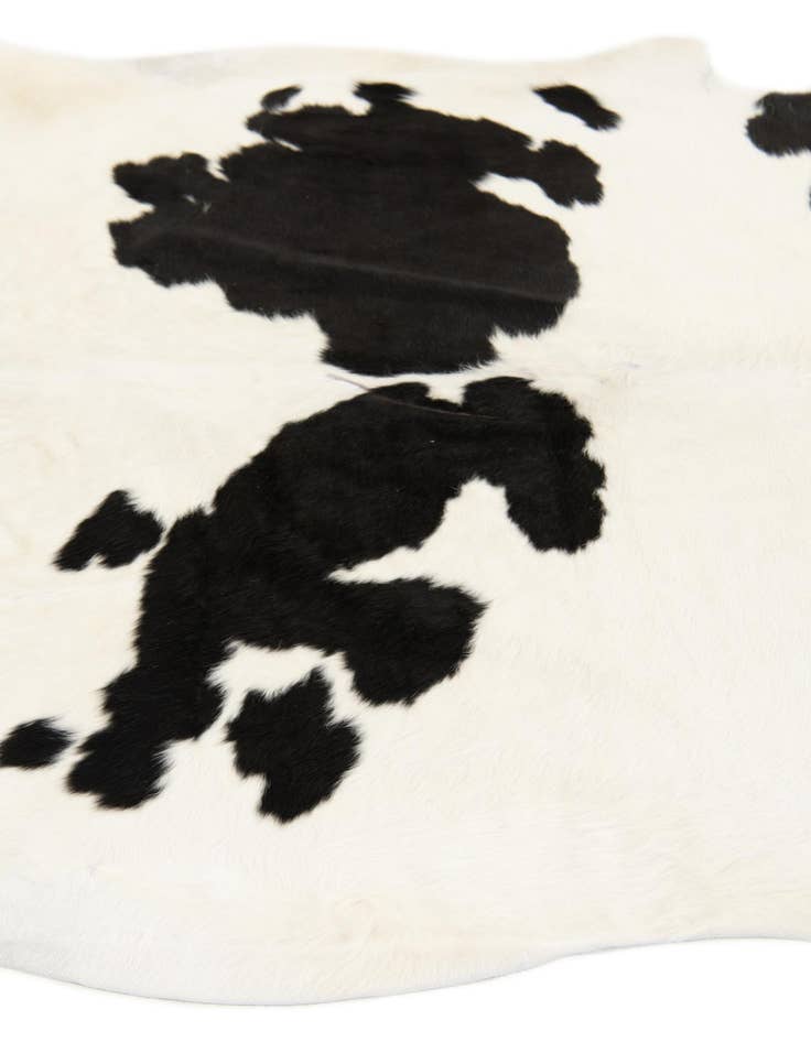 Detail image of 5' 11 x 6' 1 Cowhide Leather Square Rug