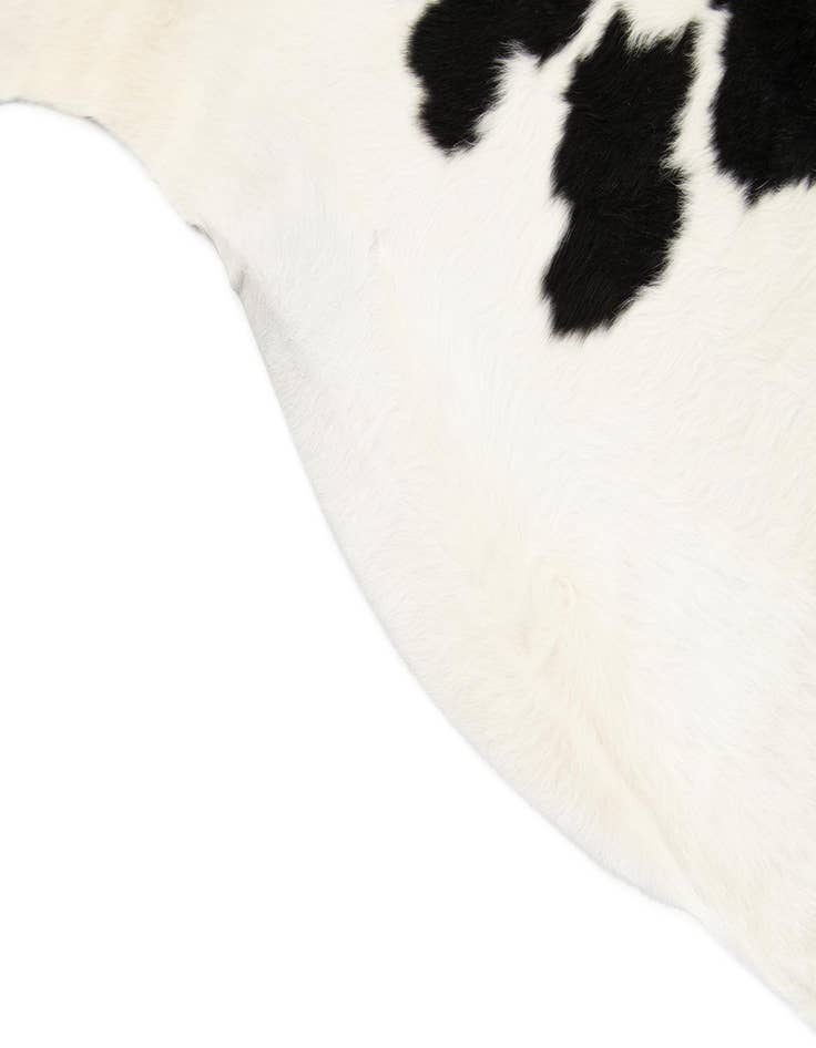 Detail image of 5' 11 x 6' 1 Cowhide Leather Square Rug