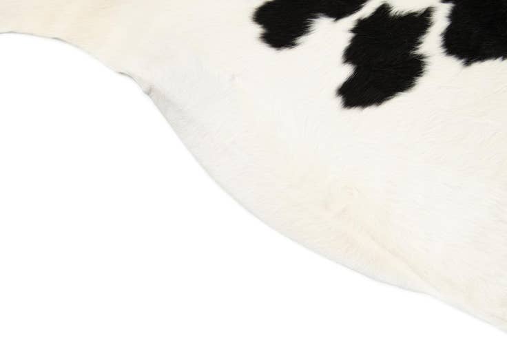 Detail image of 5' 11 x 6' 1 Cowhide Leather Square Rug