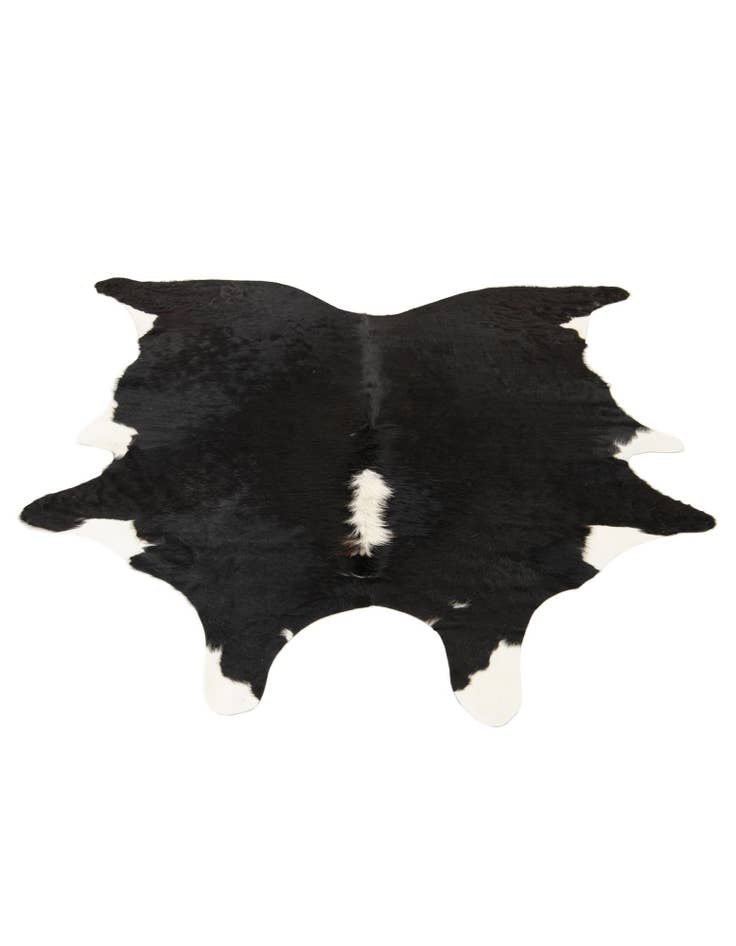 Detail image of 6' 4 x 6' 8 Cowhide Leather Square Rug