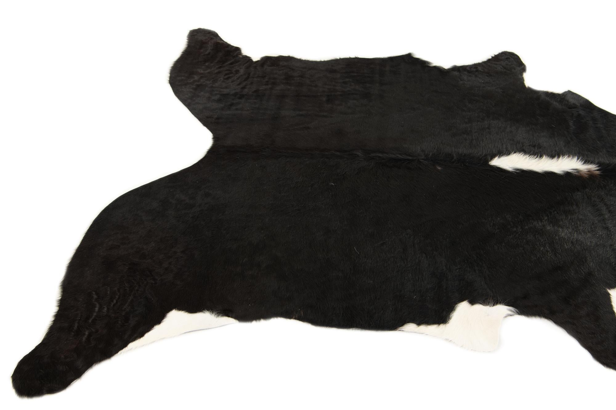 6' 4 x 6' 8 Cowhide Leather Square Rug