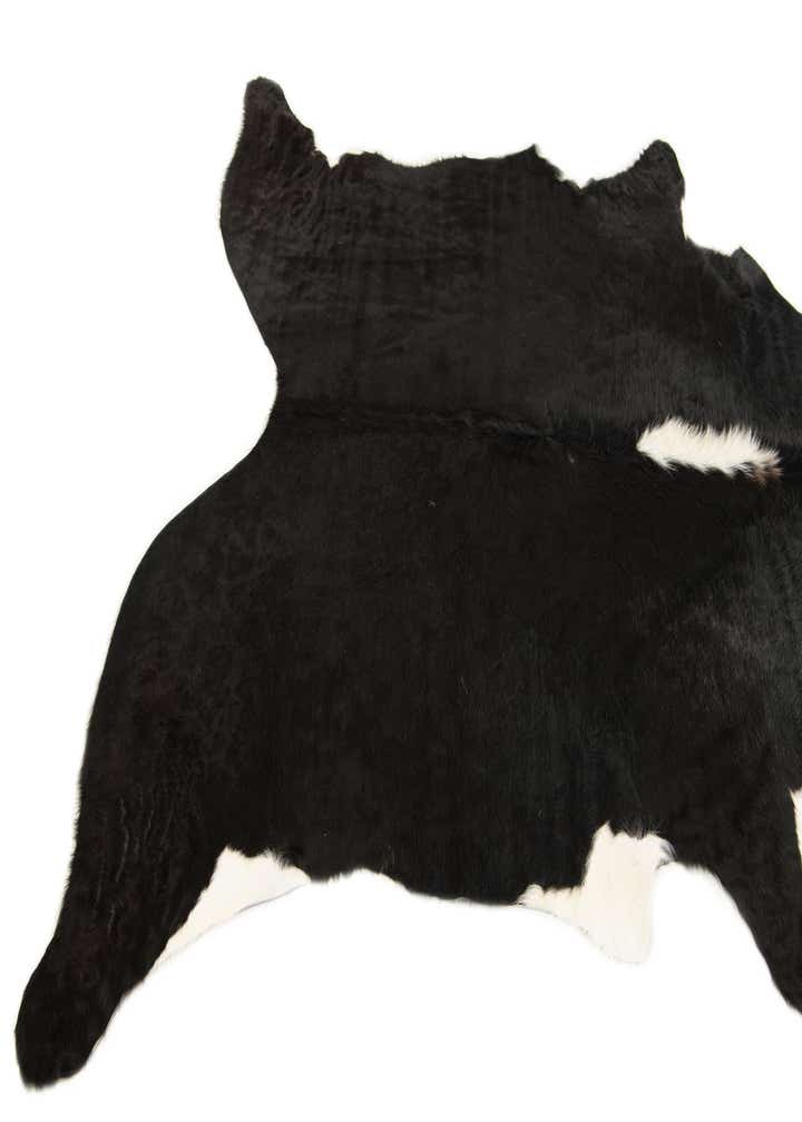 6' 4 x 6' 8 Cowhide Leather Square Rug