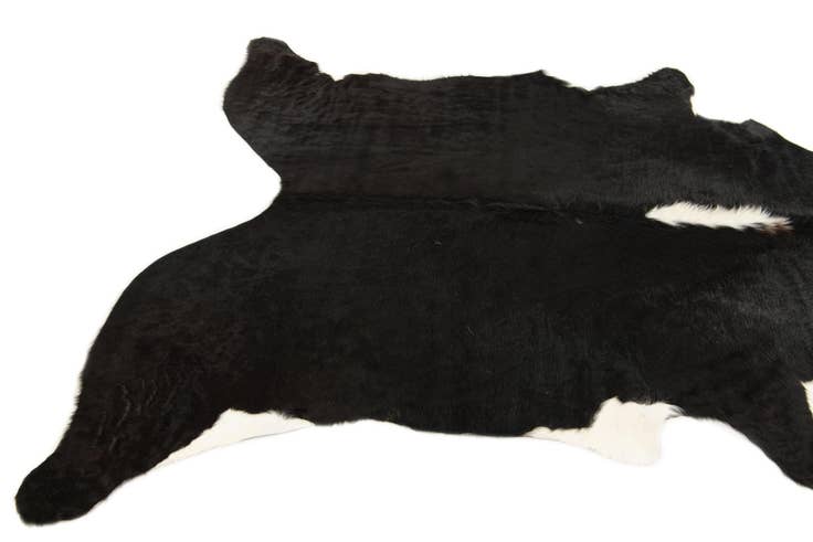 Detail image of 6' 4 x 6' 8 Cowhide Leather Square Rug