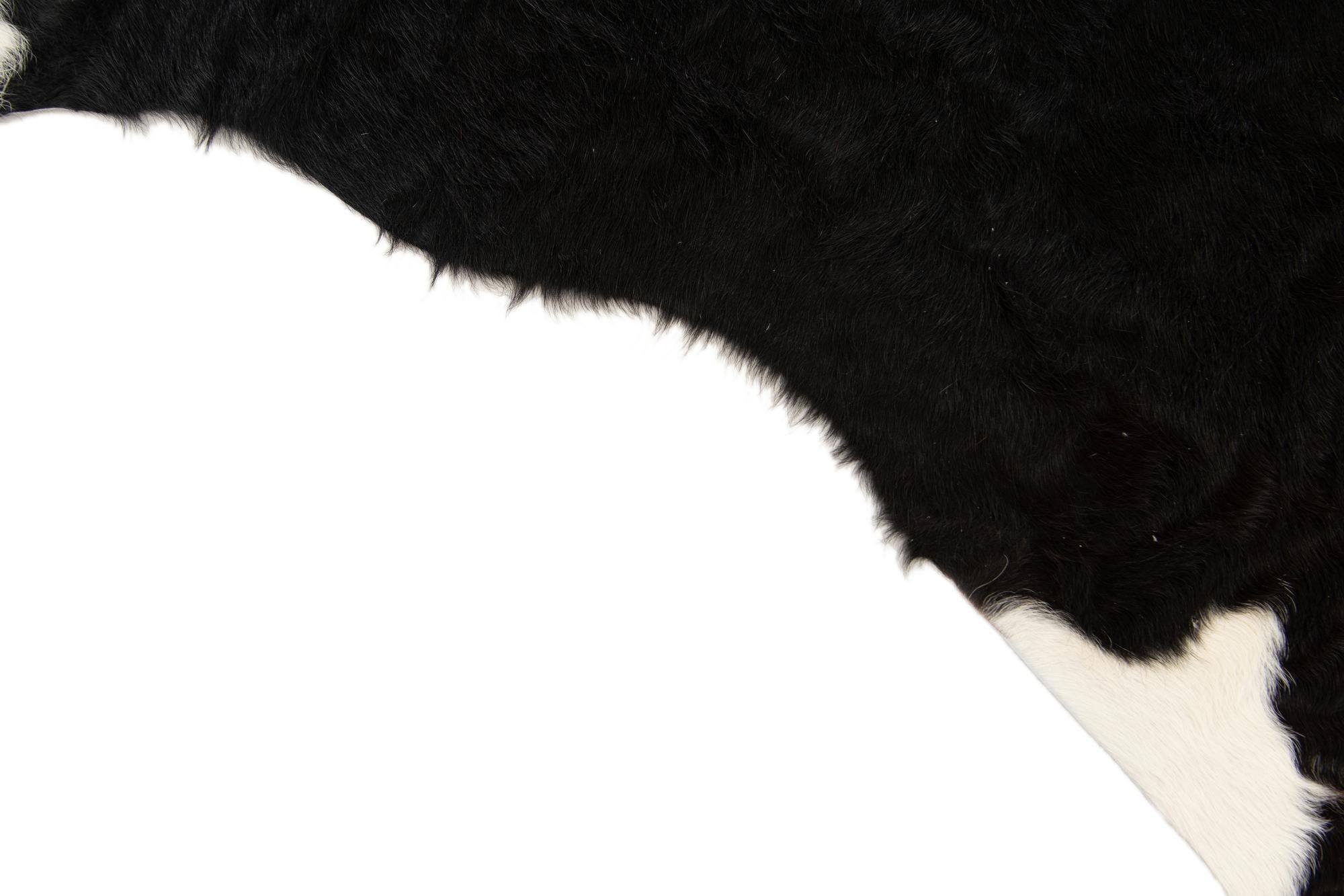 6' 4 x 6' 8 Cowhide Leather Square Rug