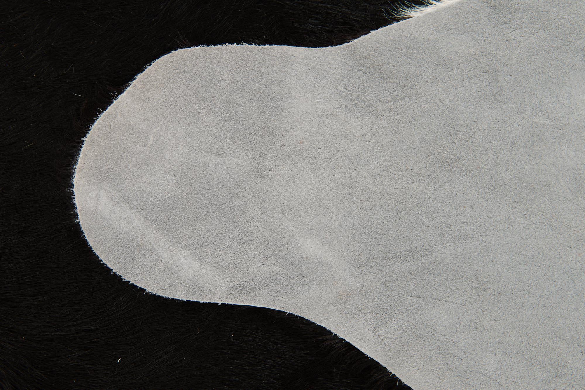 6' 4 x 6' 8 Cowhide Leather Square Rug