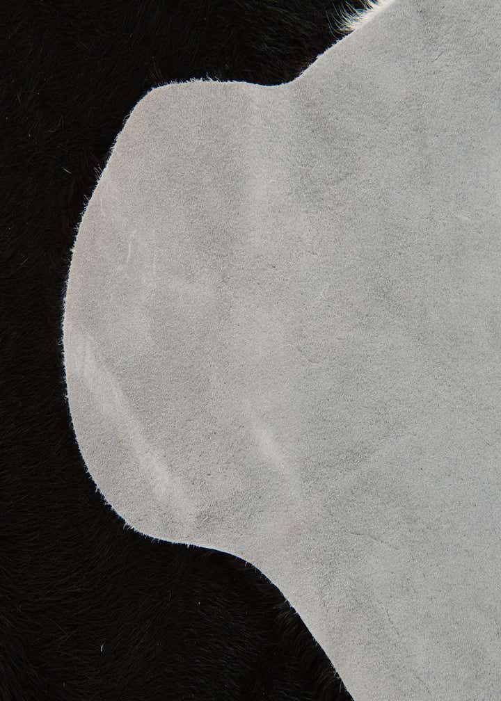 6' 4 x 6' 8 Cowhide Leather Square Rug