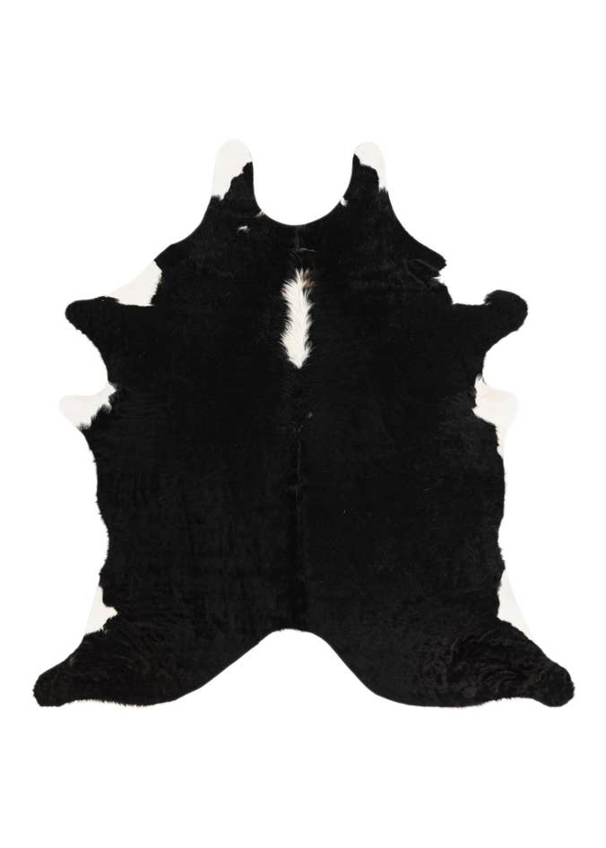 Detail image of 6' 4 x 6' 8 Cowhide Leather Square Rug