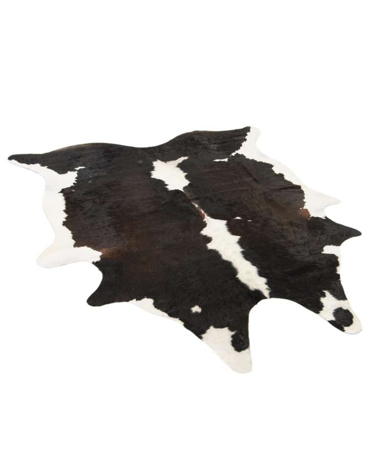 6' 1 x 6' 8 Cowhide Leather Square Rug