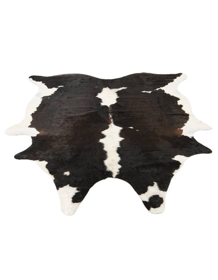 Detail image of 6' 1 x 6' 8 Cowhide Leather Square Rug