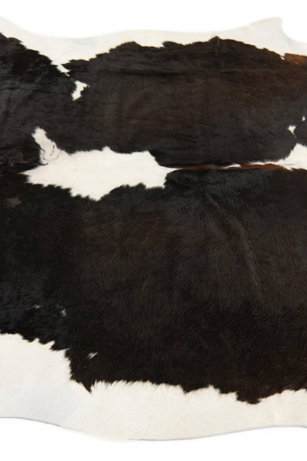 Detail image of 6' 1 x 6' 8 Cowhide Leather Square Rug