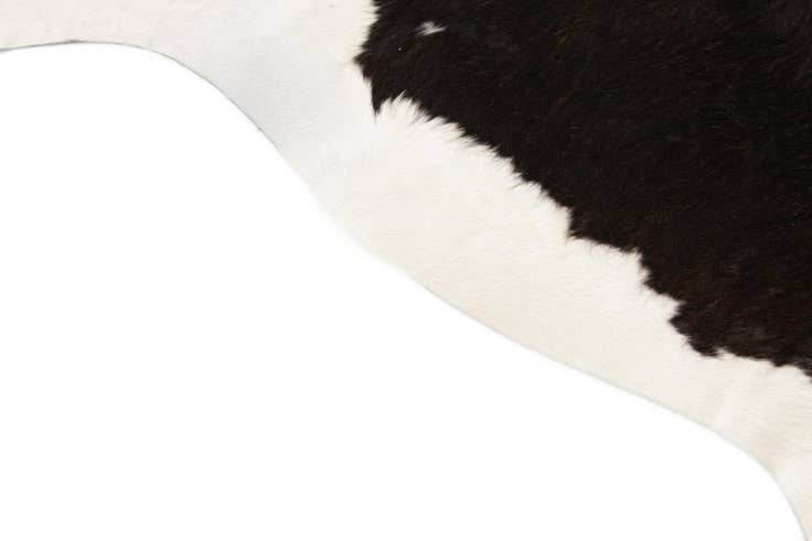 Detail image of 6' 1 x 6' 8 Cowhide Leather Square Rug