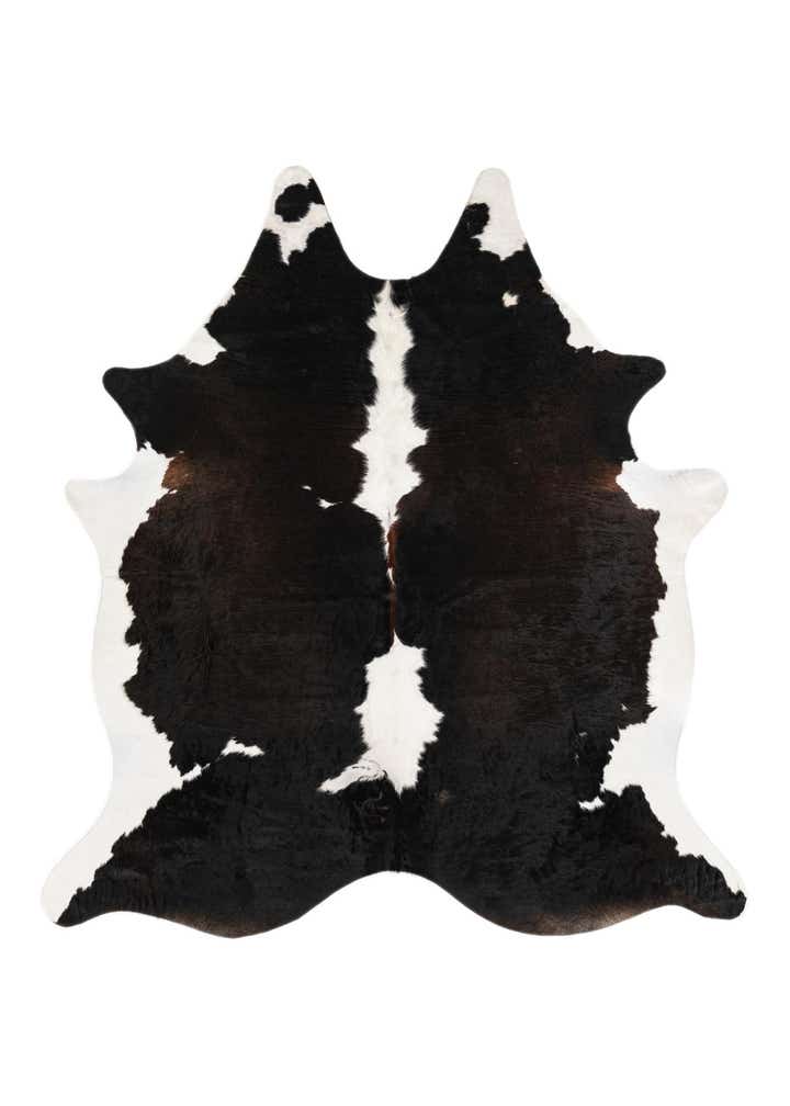 6' 1 x 6' 8 Cowhide Leather Square Rug