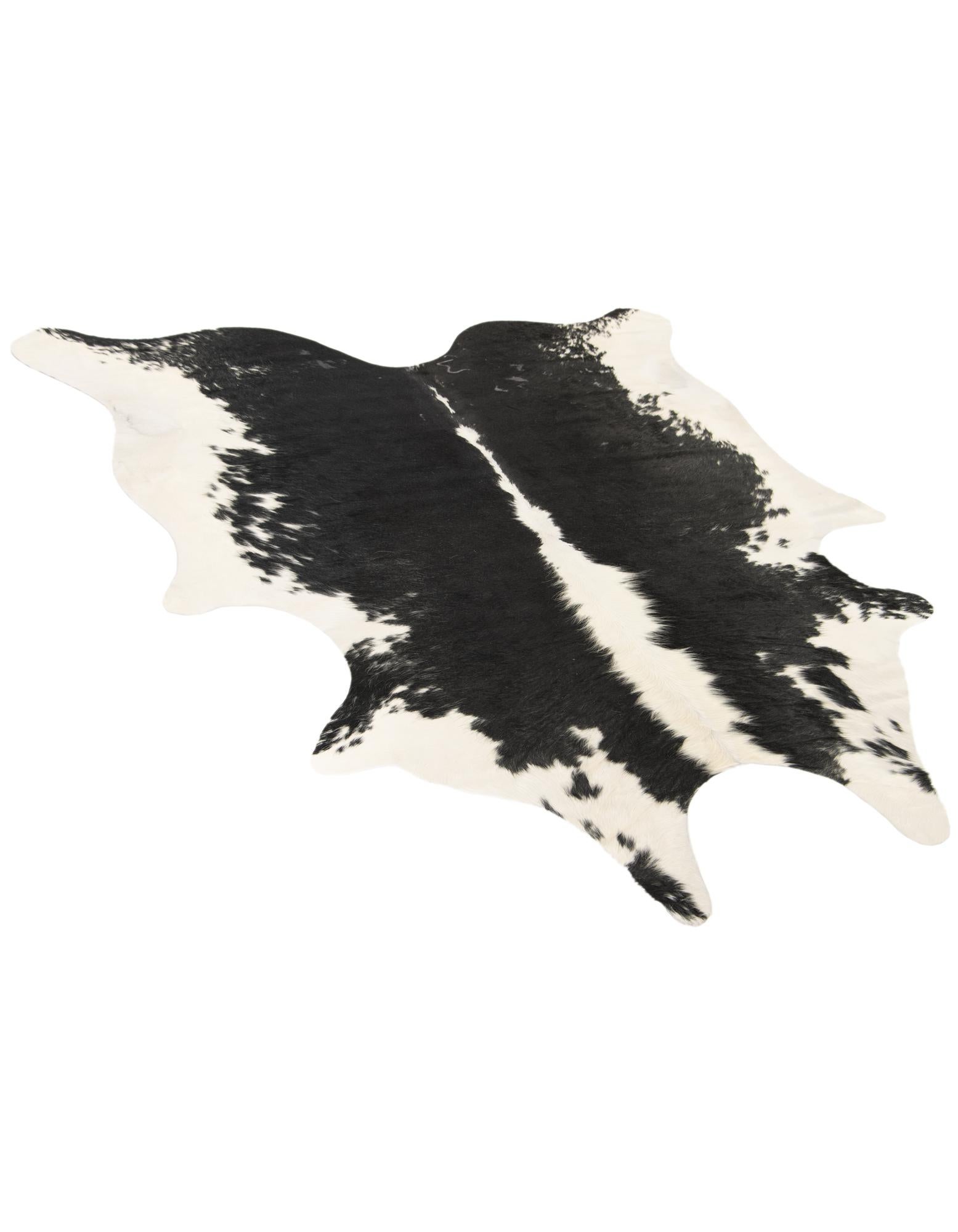 6' 2 x 6' 6 Cowhide Leather Square Rug