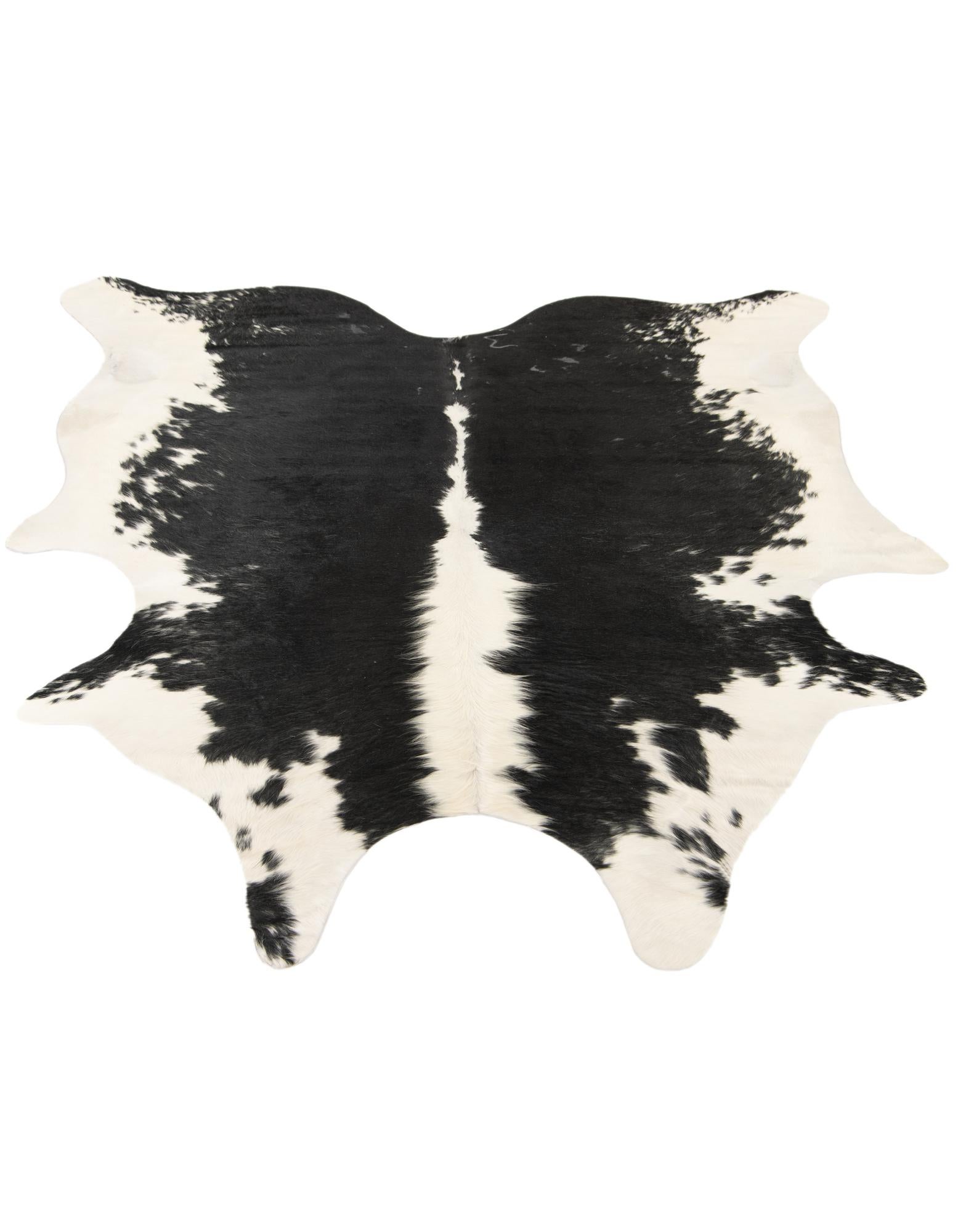 6' 2 x 6' 6 Cowhide Leather Square Rug