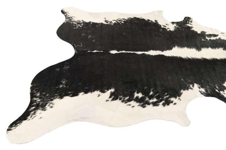 6' 2 x 6' 6 Cowhide Leather Square Rug