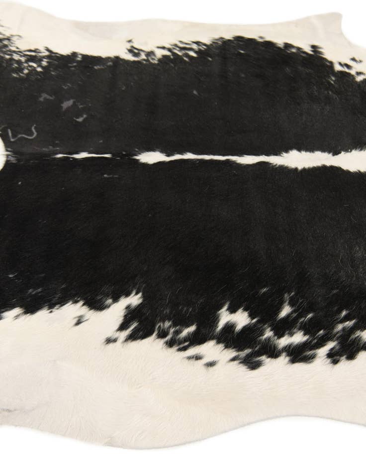 Detail image of 6' 2 x 6' 6 Cowhide Leather Square Rug